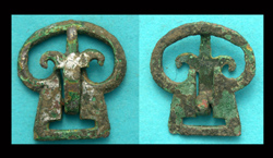 Buckle, Belt, Tinned and Tricky, c. 2nd-3rd Cent AD